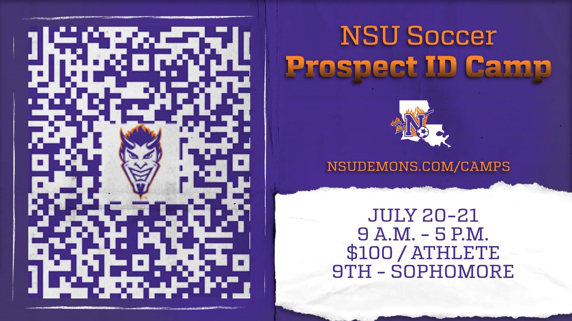 Spots remain for Soccer Prospect ID camps Northwestern State