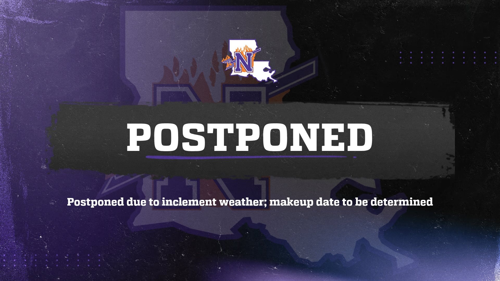 WTN Postponement (Monday vs Jackson State)