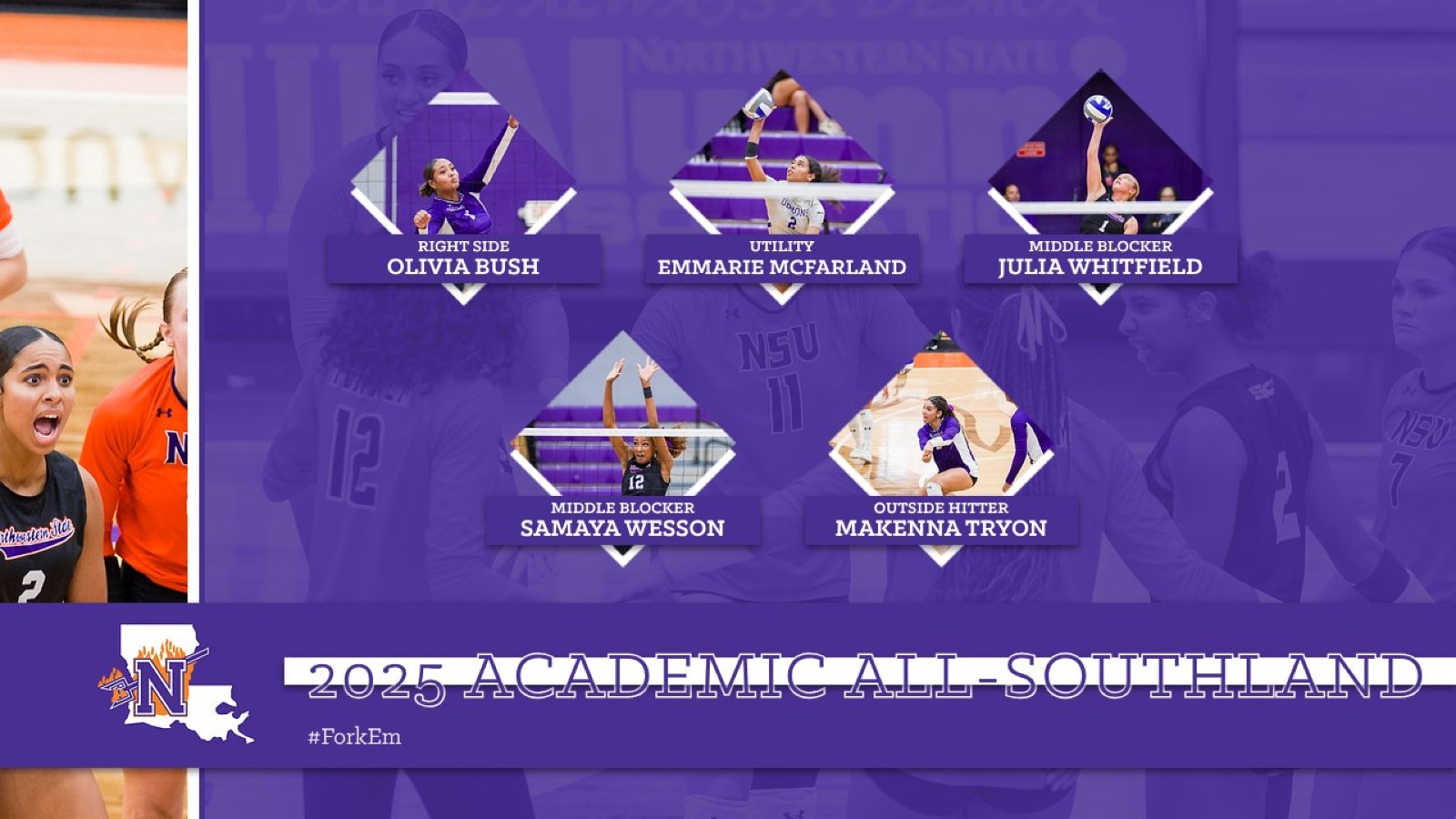 Volleyball Academic All Southland 2025