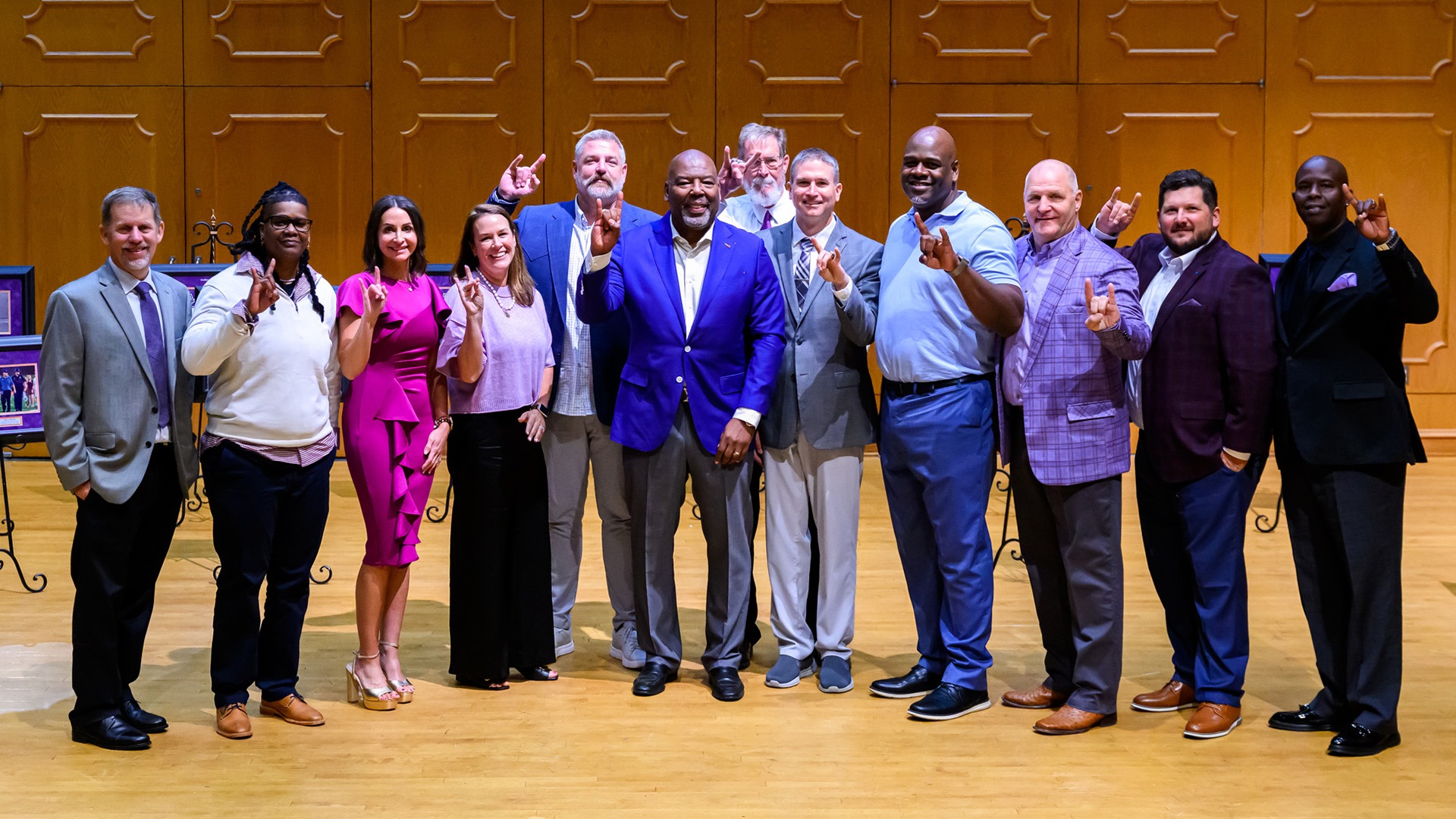 Group shot of the 2026 N-Club Hall of Fame Class