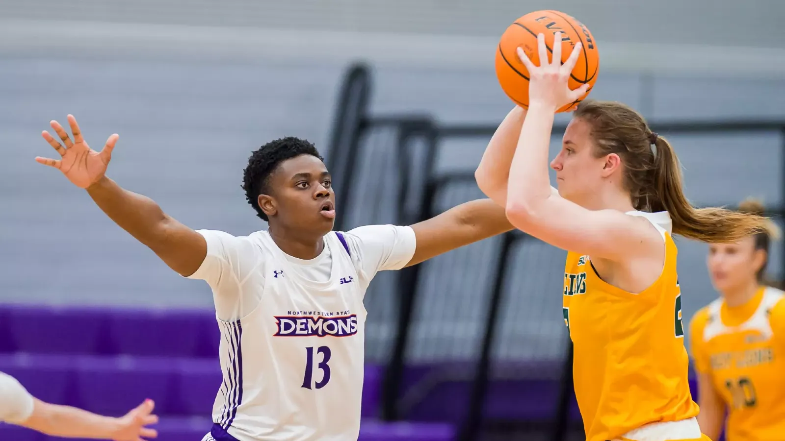 NSU 13 Stephie Salumu SLU 22 Taylor Ross