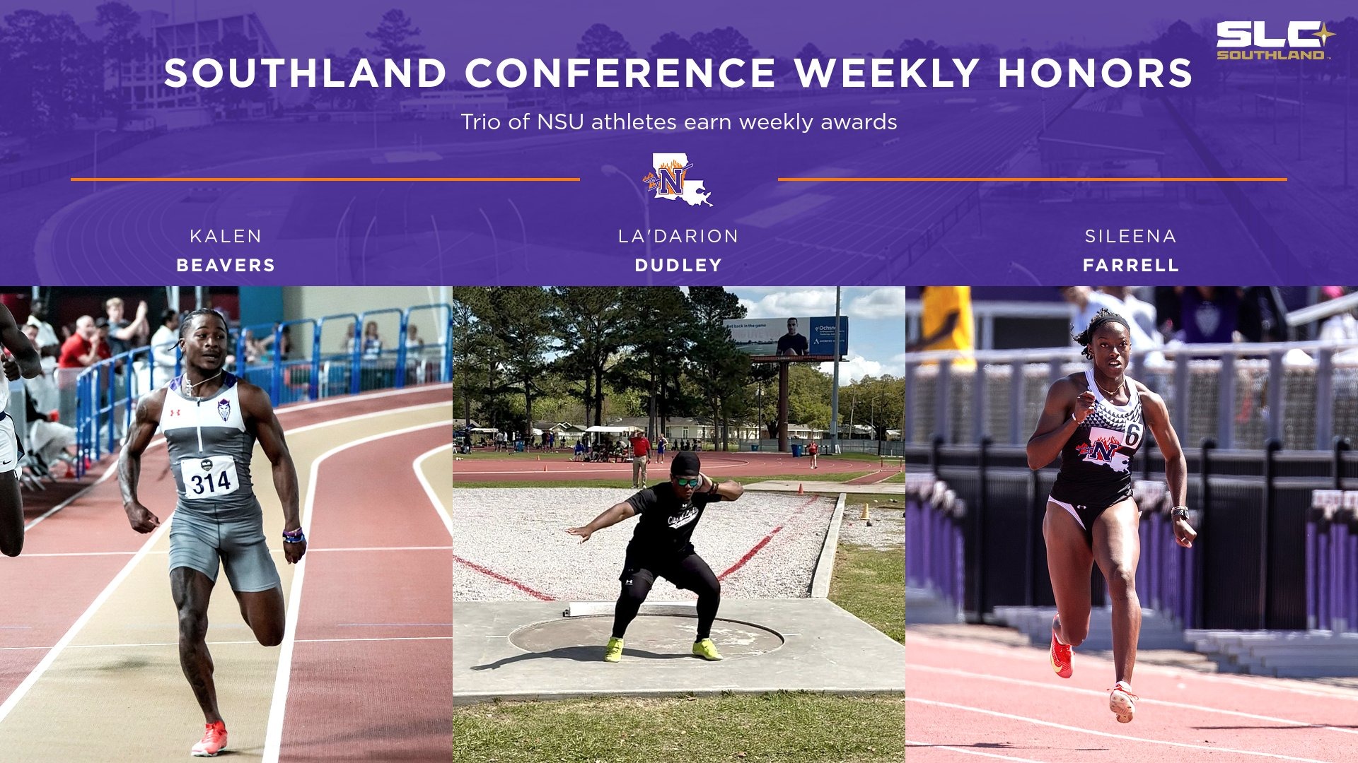 Track Weekly Awards 3-25