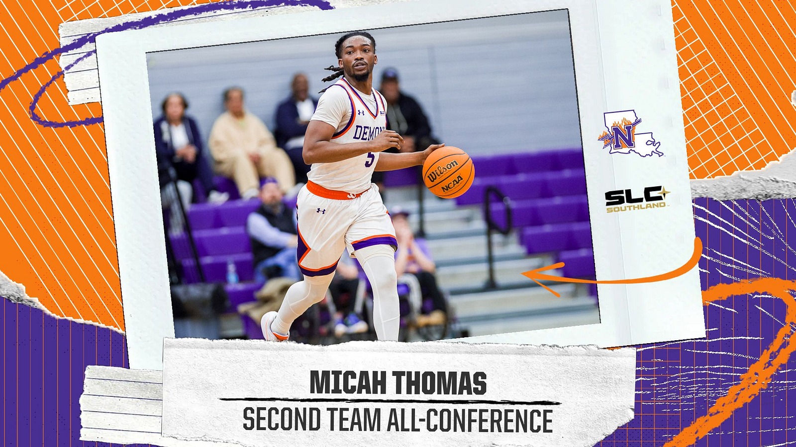 Micah Thomas Second Team All-SLC