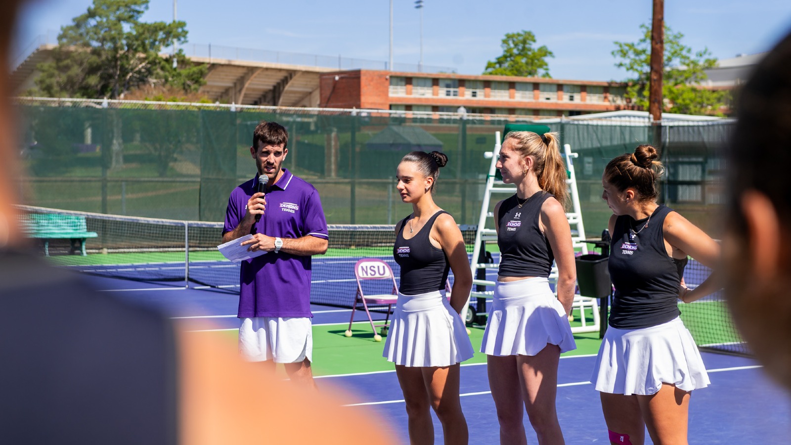 NSU Head Coach Marcos Morelli - Lolita Hukasian - Zoi Spyrou - Sofi Garcia