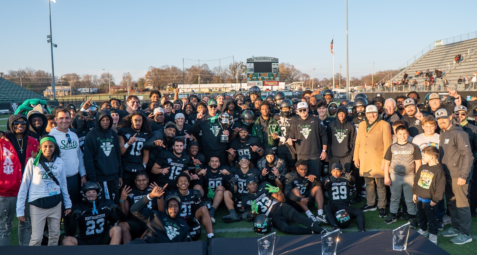 RiverHawks after bowl win -- 12-6-25