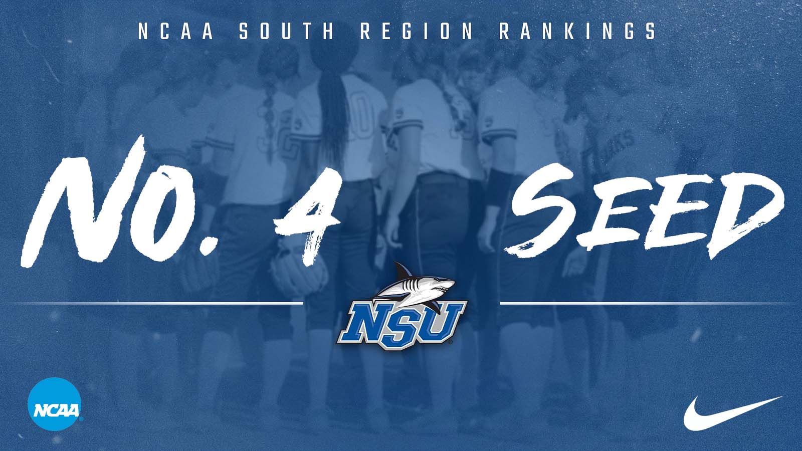 Sharks Open at No. 4 in Initial NCAA South Region Softball Rankings