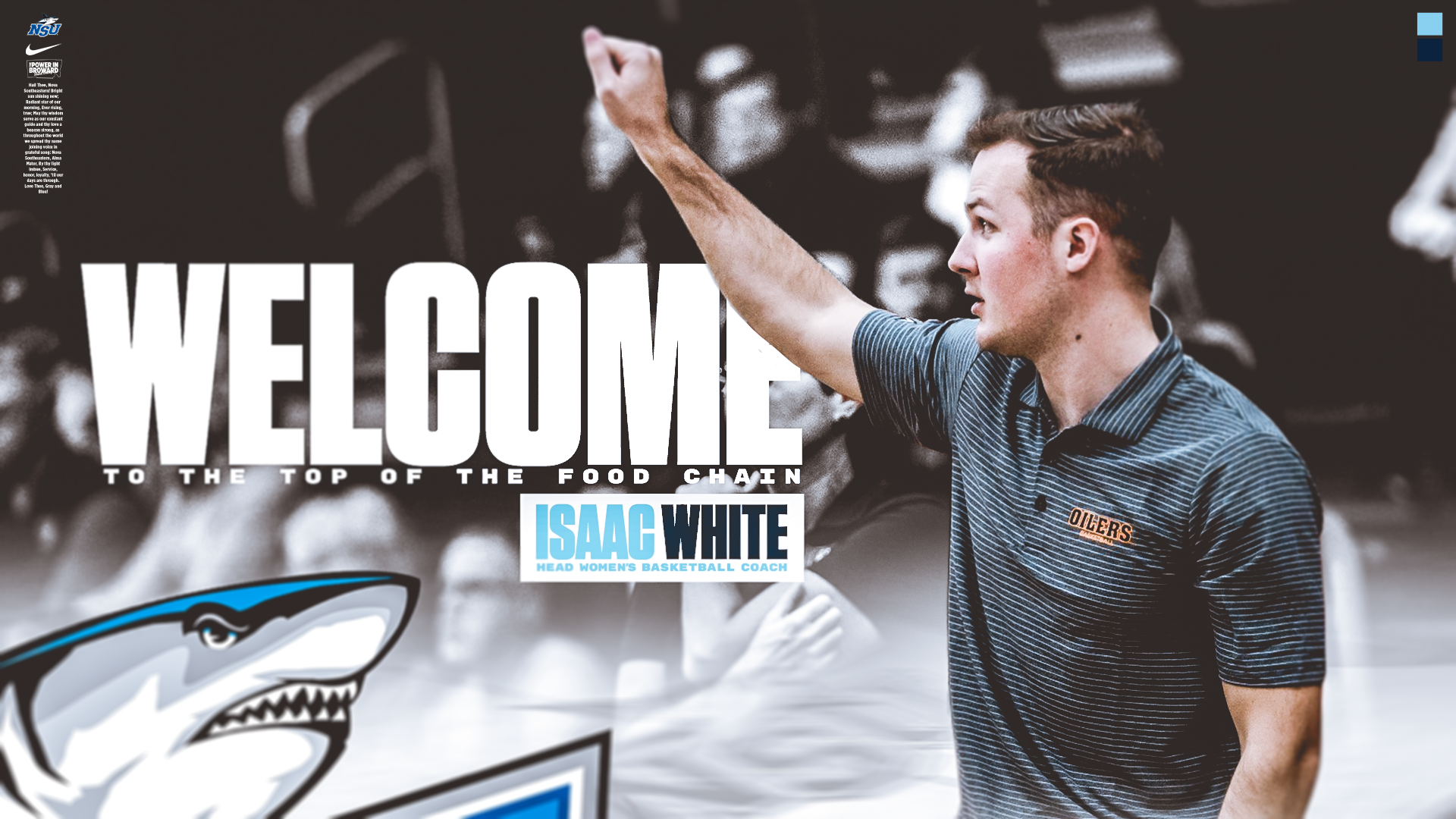 White Horizontal Announcement