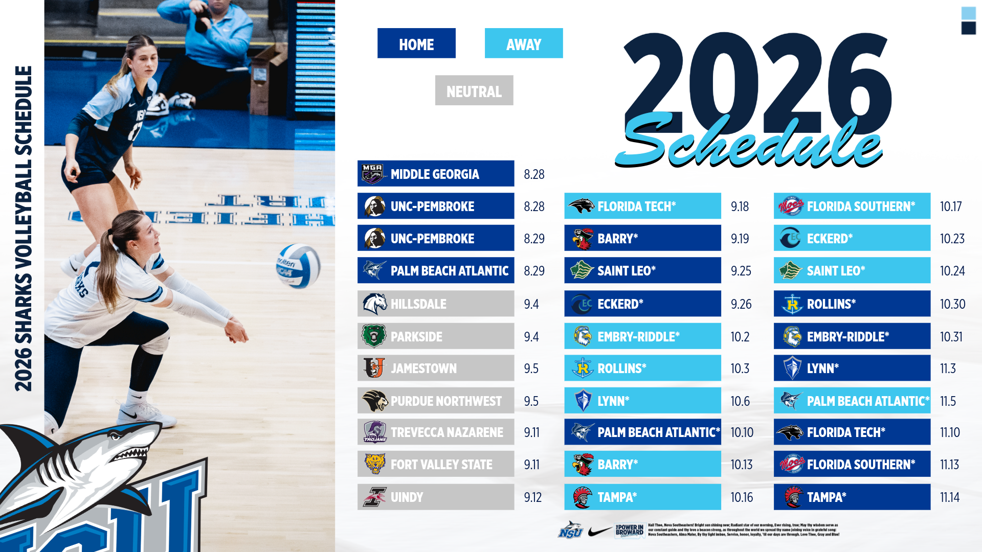2026 VB Schedule Release