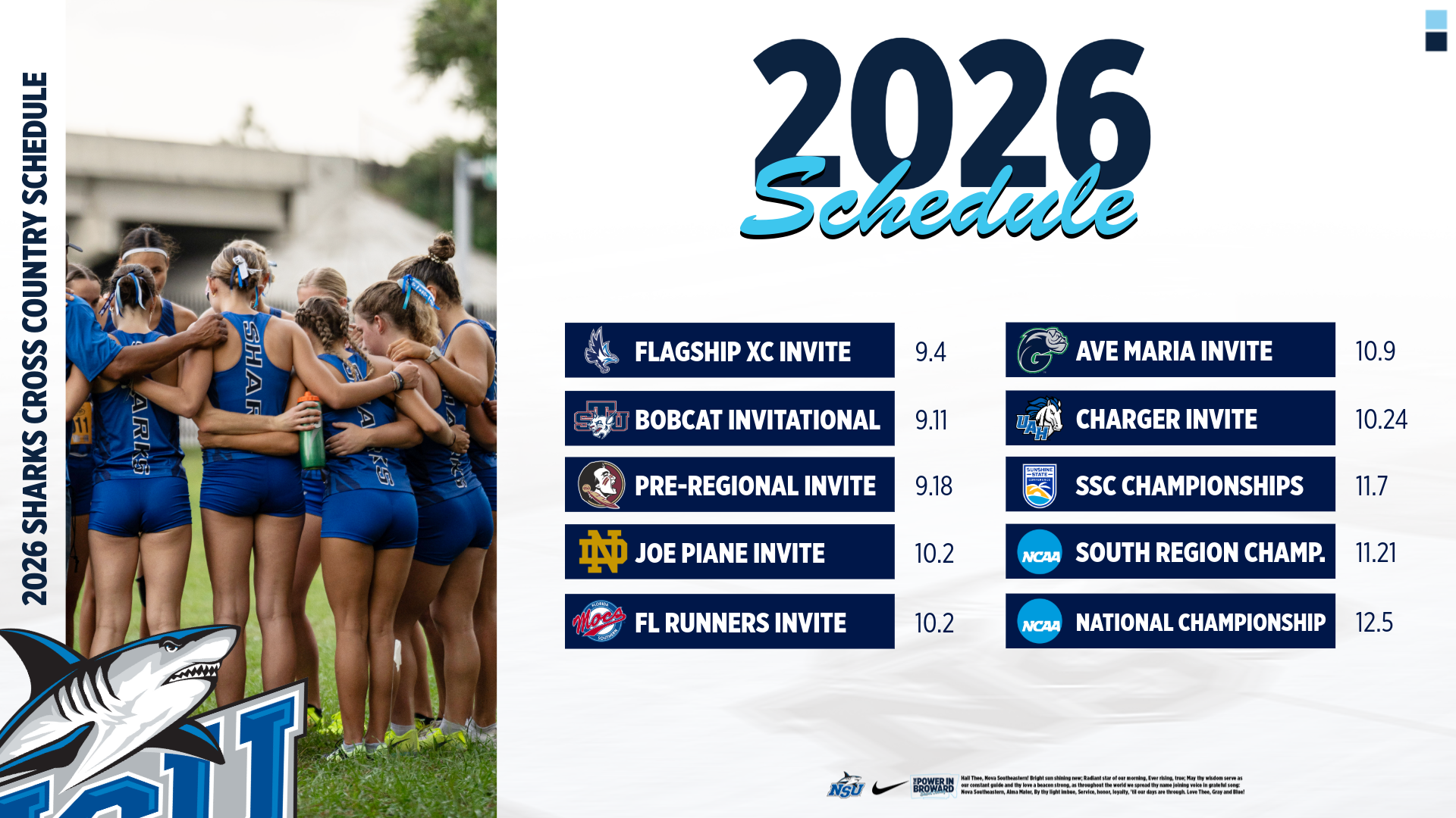 2026 XC Schedule Release