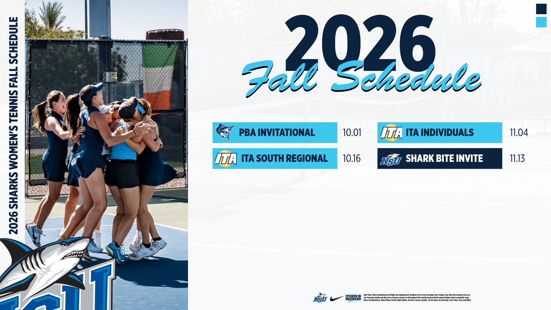 26 Fall TN Schedule