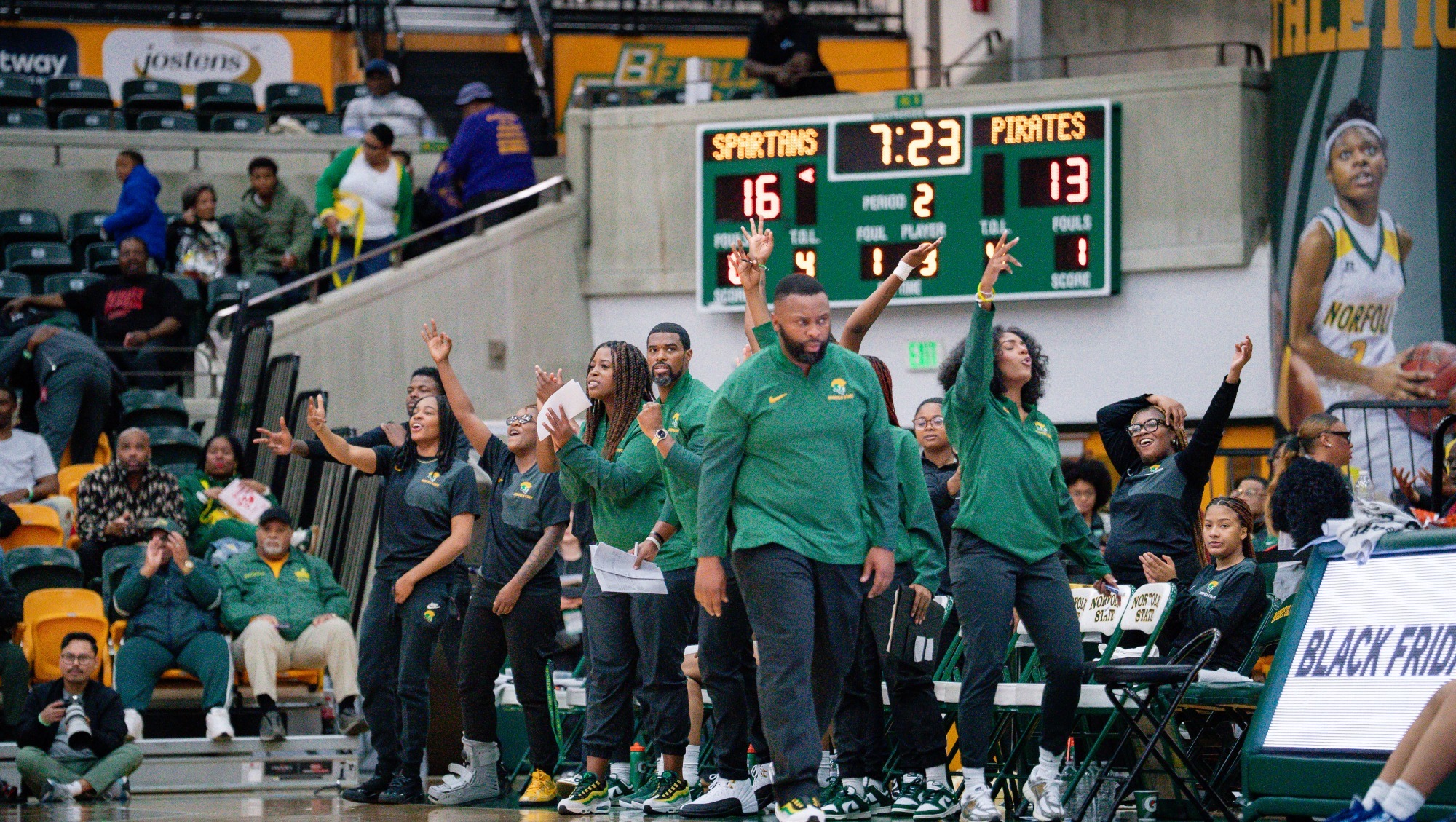 Norfolk State WBB Bench