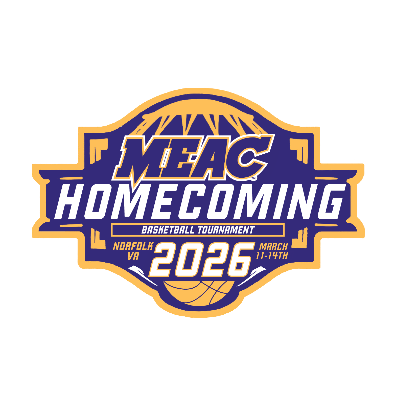 2026 MEAC Basketball Tournament Logo