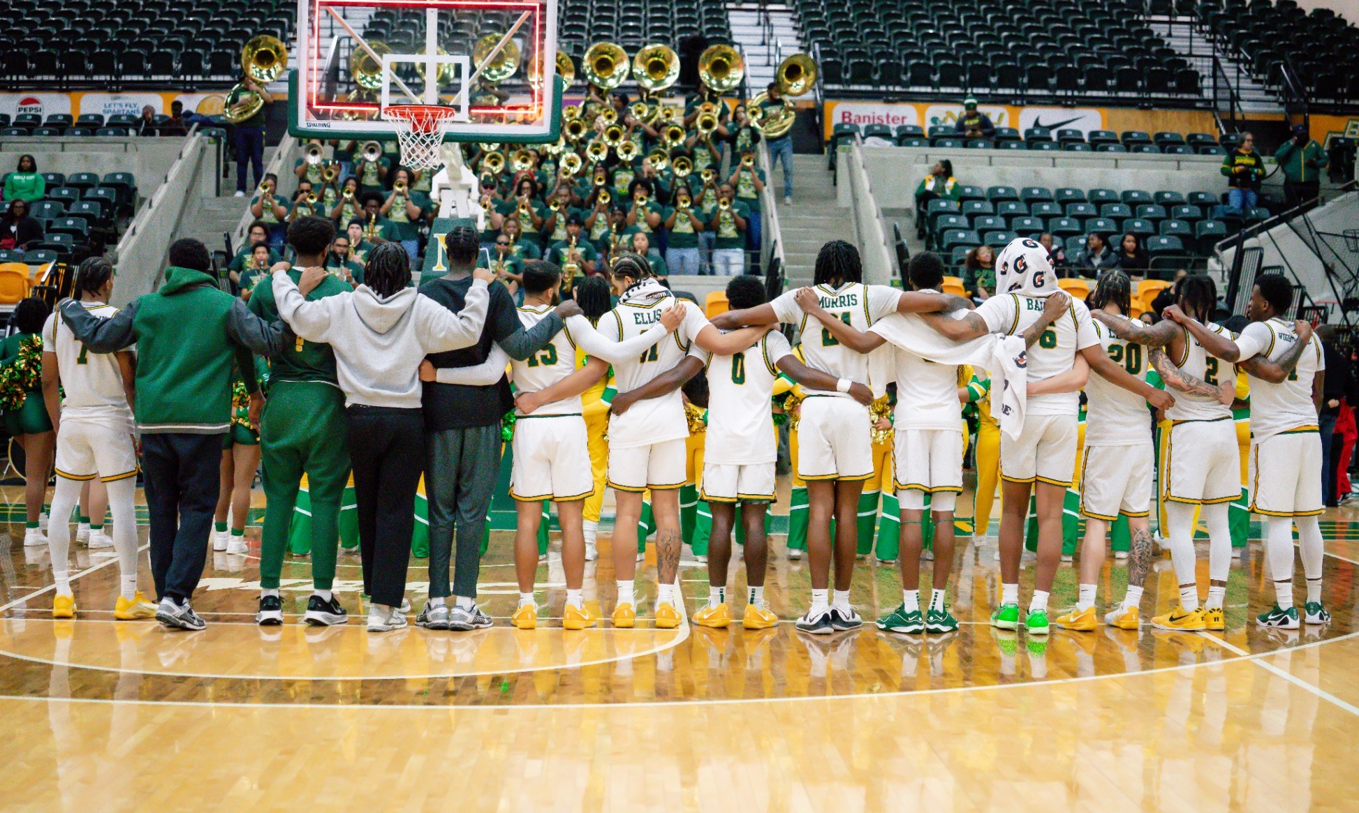Team Huddle Postgame Alma Mater