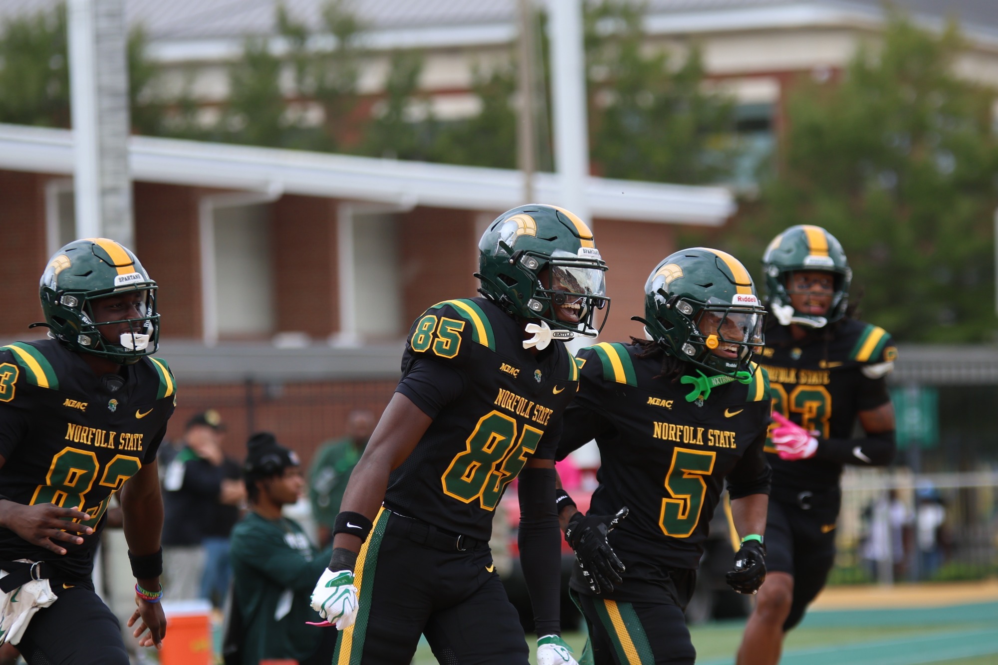 Christian James touchdown return celebration