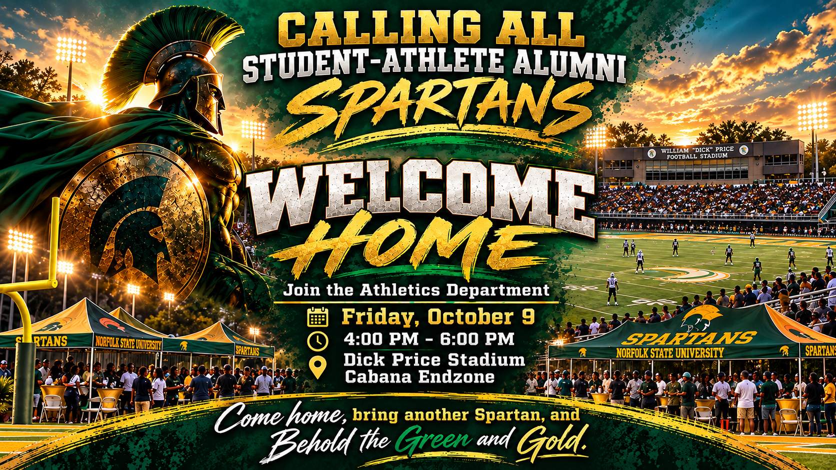 Spartan Alumni Social Flyer