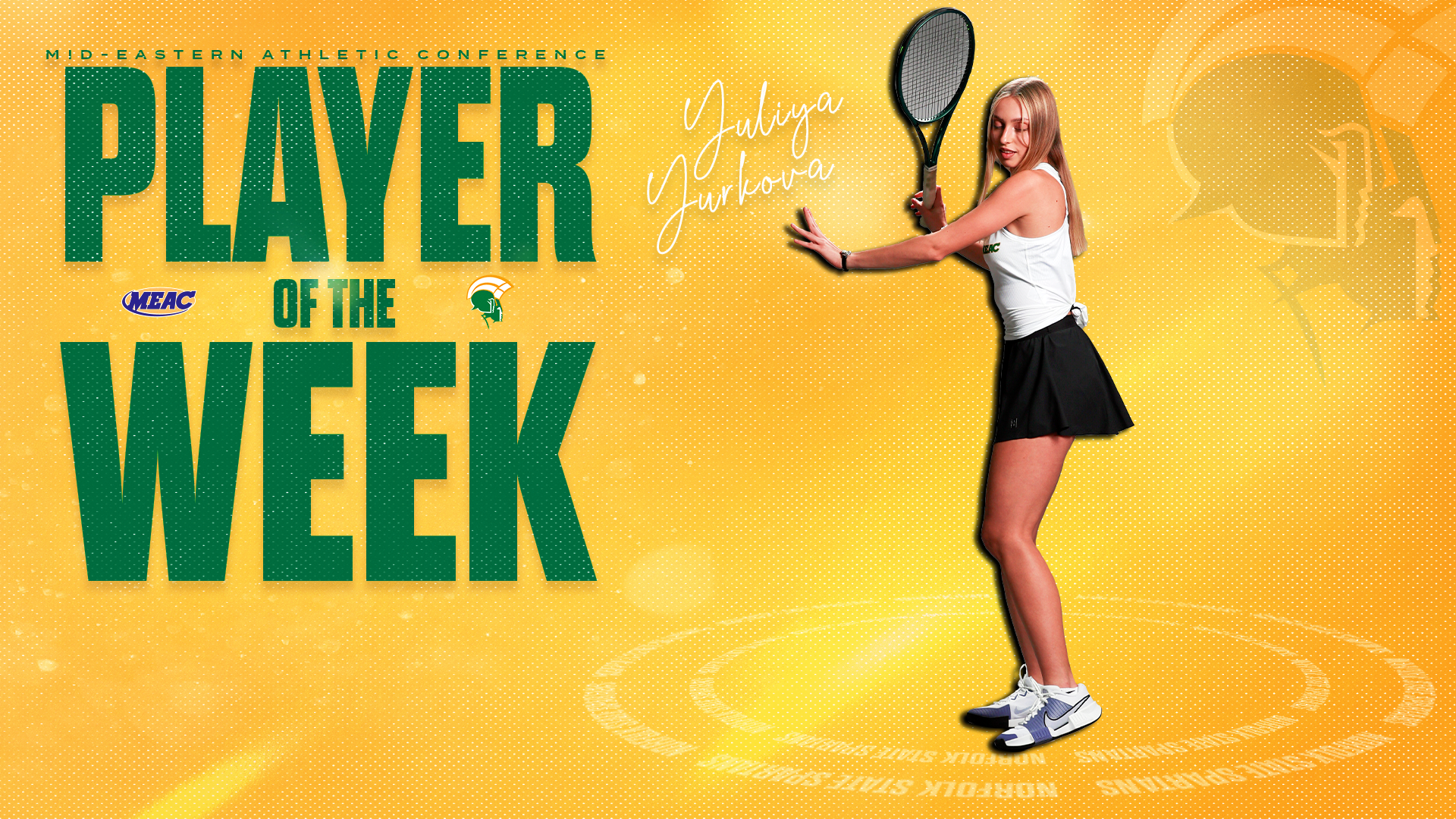 Yuliya Yurkova MEAC Player of the Week