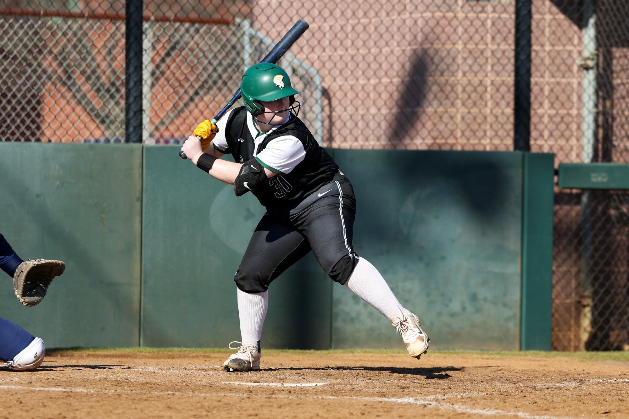 Maddy Morris at bat against St. Peters