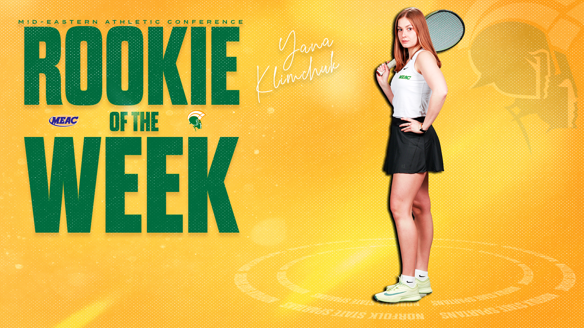 MEAC Rookie of the Week Klimchuk