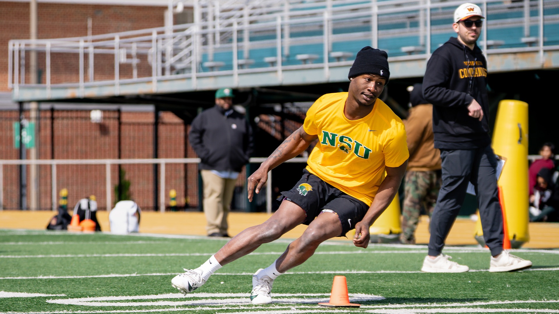 Kam'ryn Thomas on Norfolk State Football Pro Day