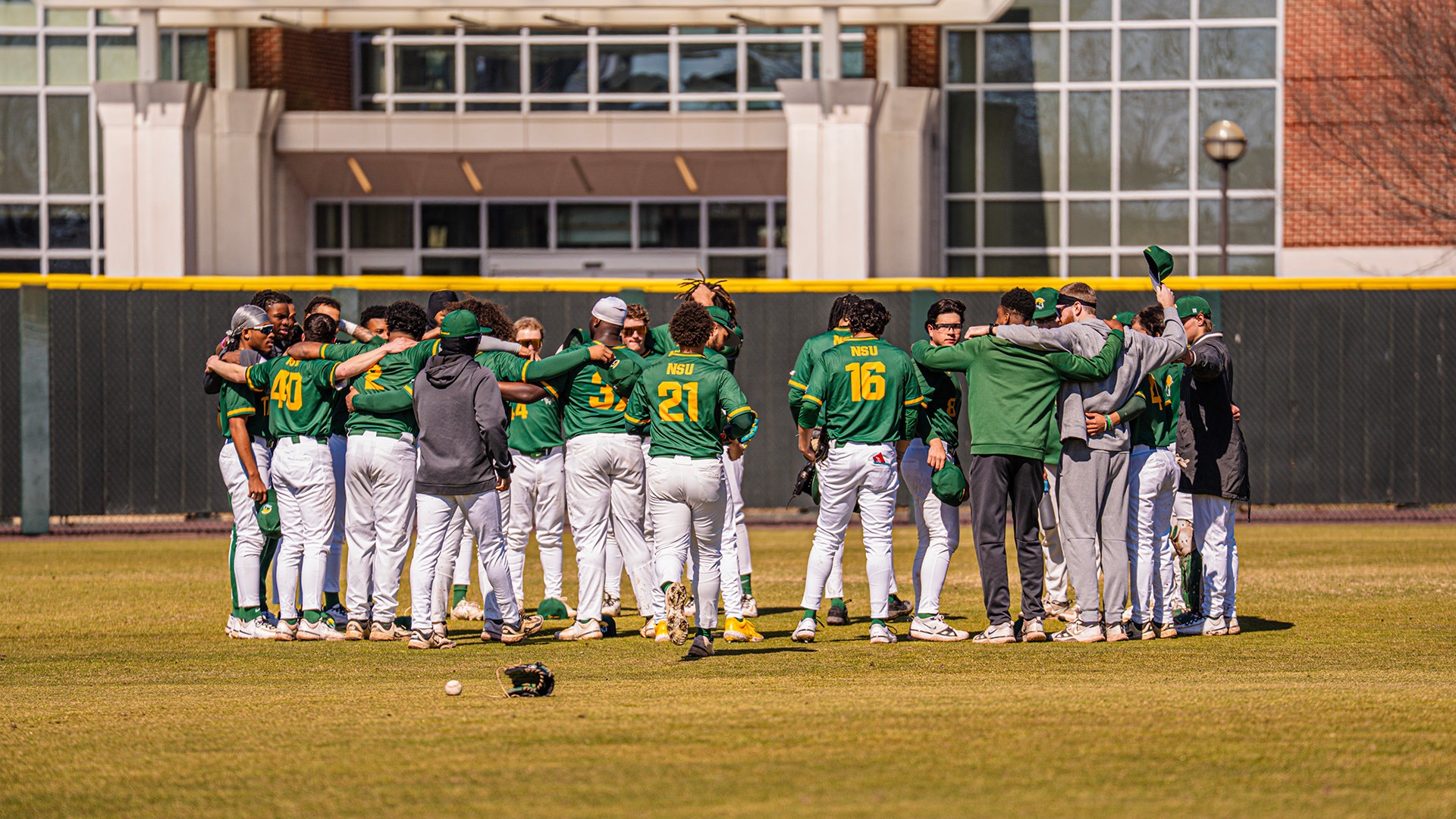 Norfolk State Baseball Huddle