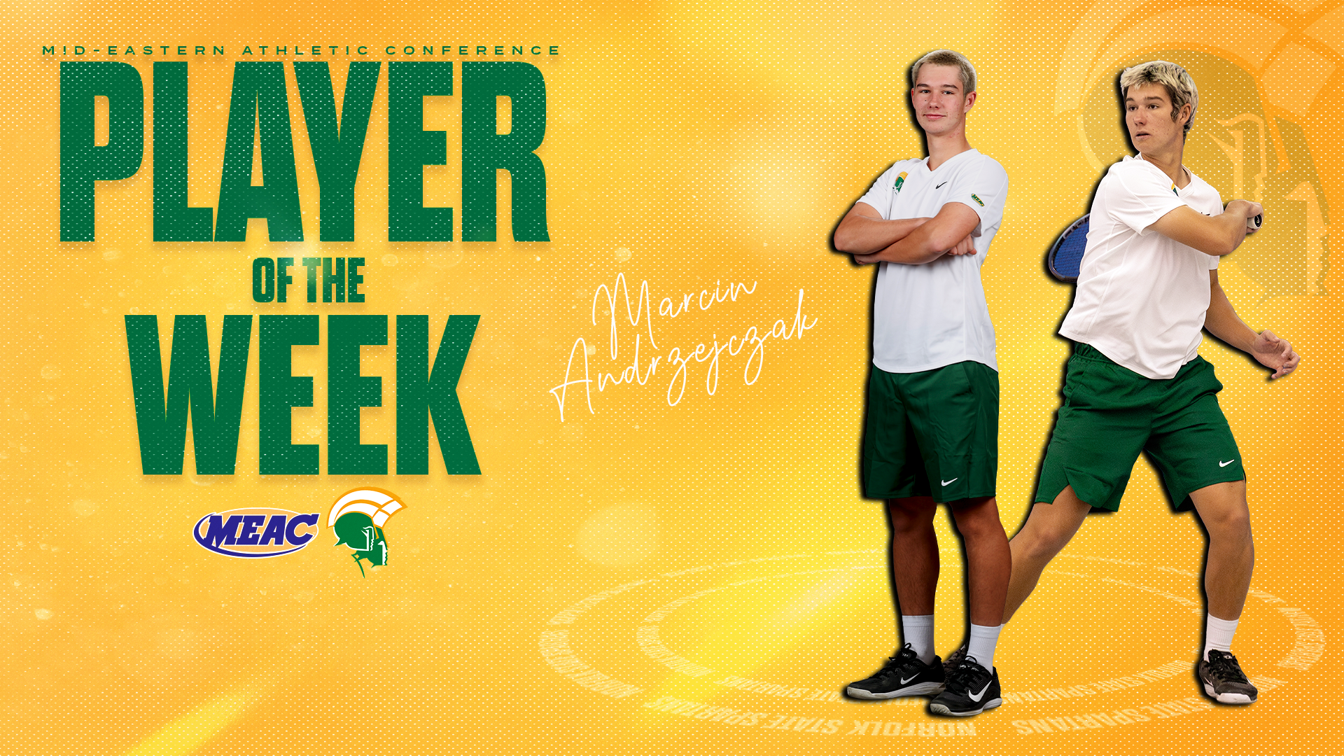 Marcin Andrzejczak MEAC Player of the Week