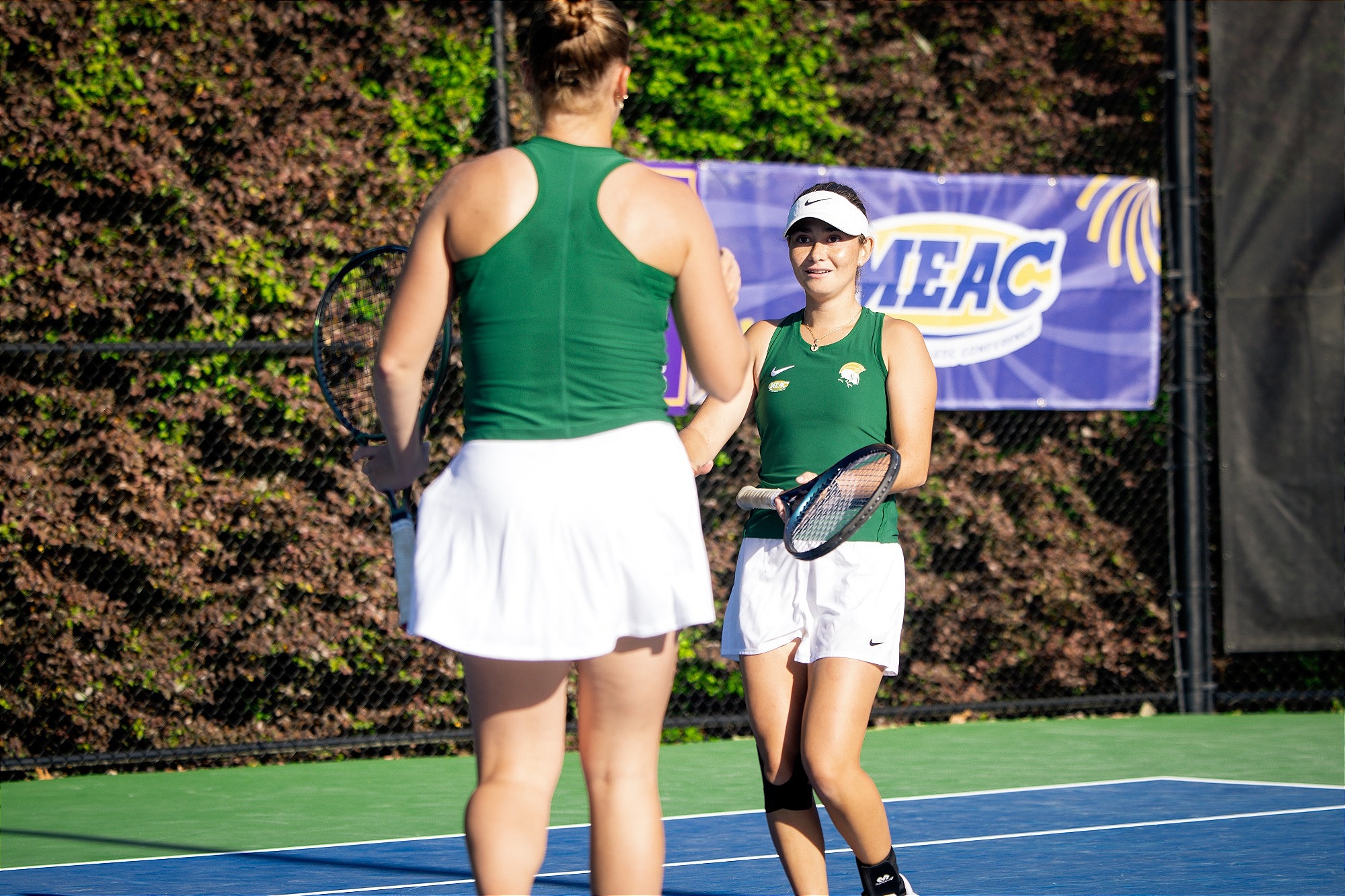 Yana Klimchuk & Regina Urbiola at MEAC Tennis Tournament
