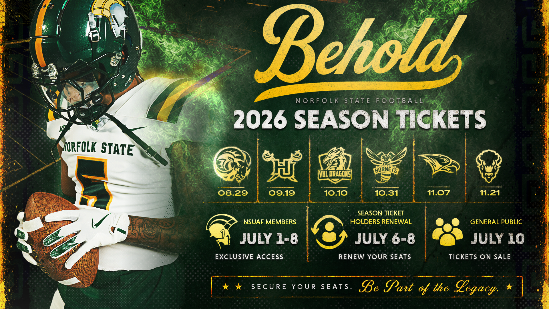 2026 Football Season Ticket Graphic
