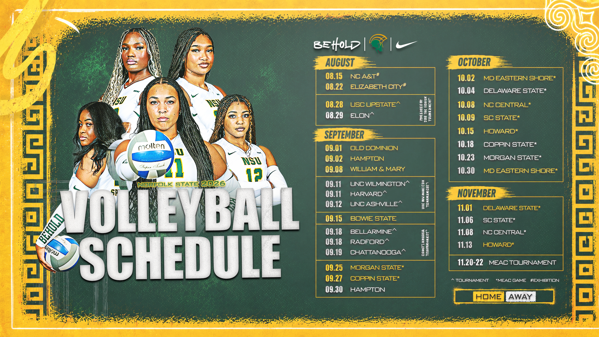 2026 Volleyball Schedule 