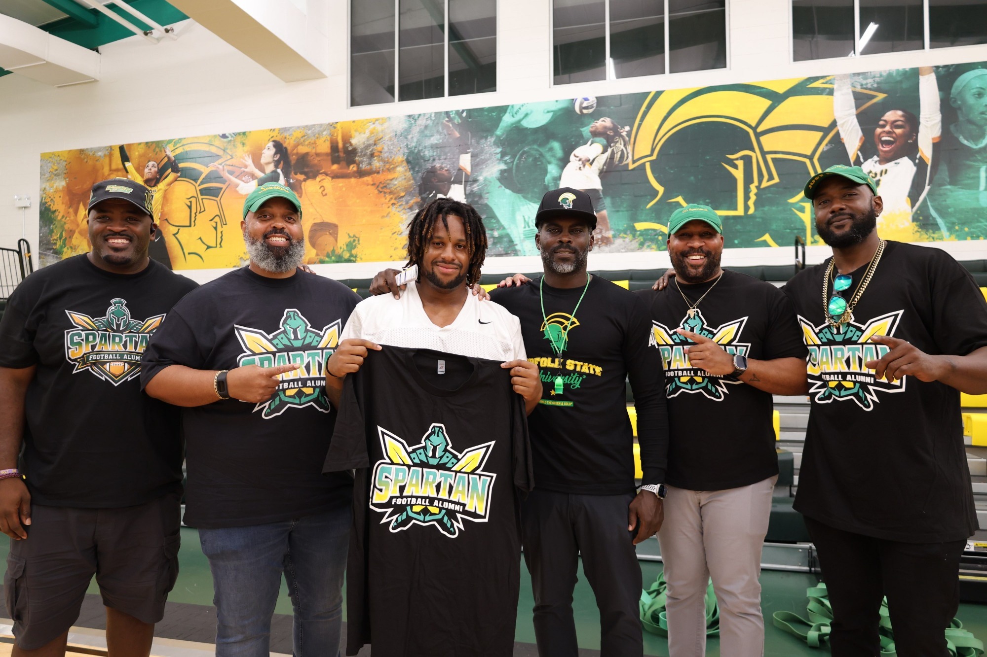 Princeton Toxey with Spartan Football Alumni Association
