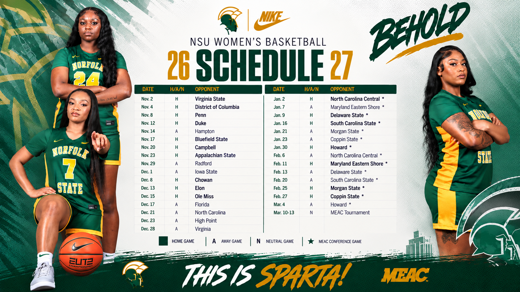 2026-27 Women's Basketball schedule