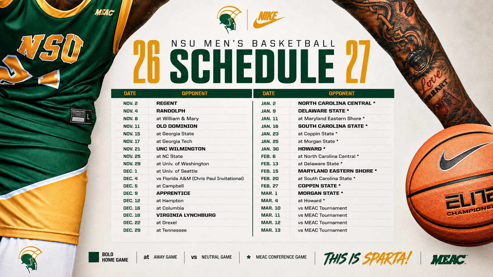 2026-27 Men's Basketball Schedule