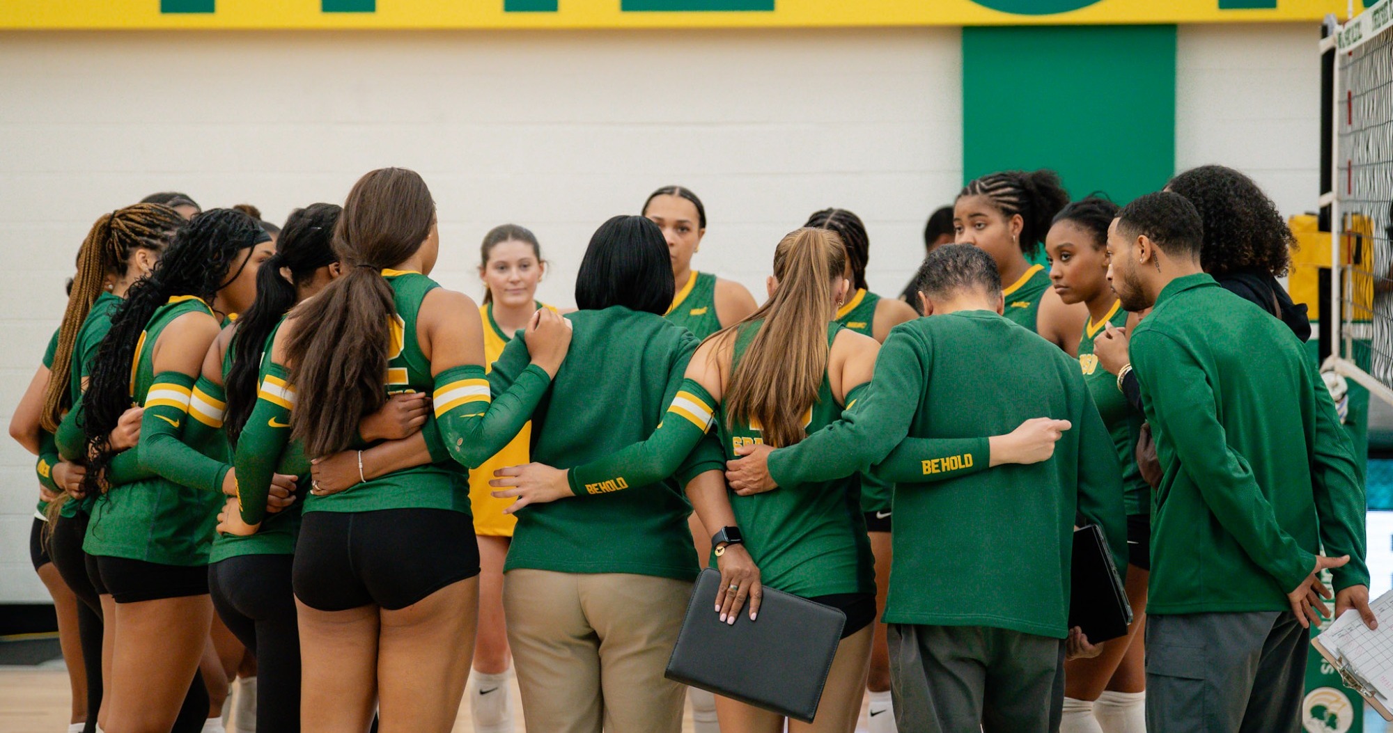 Volleyball Team Huddle