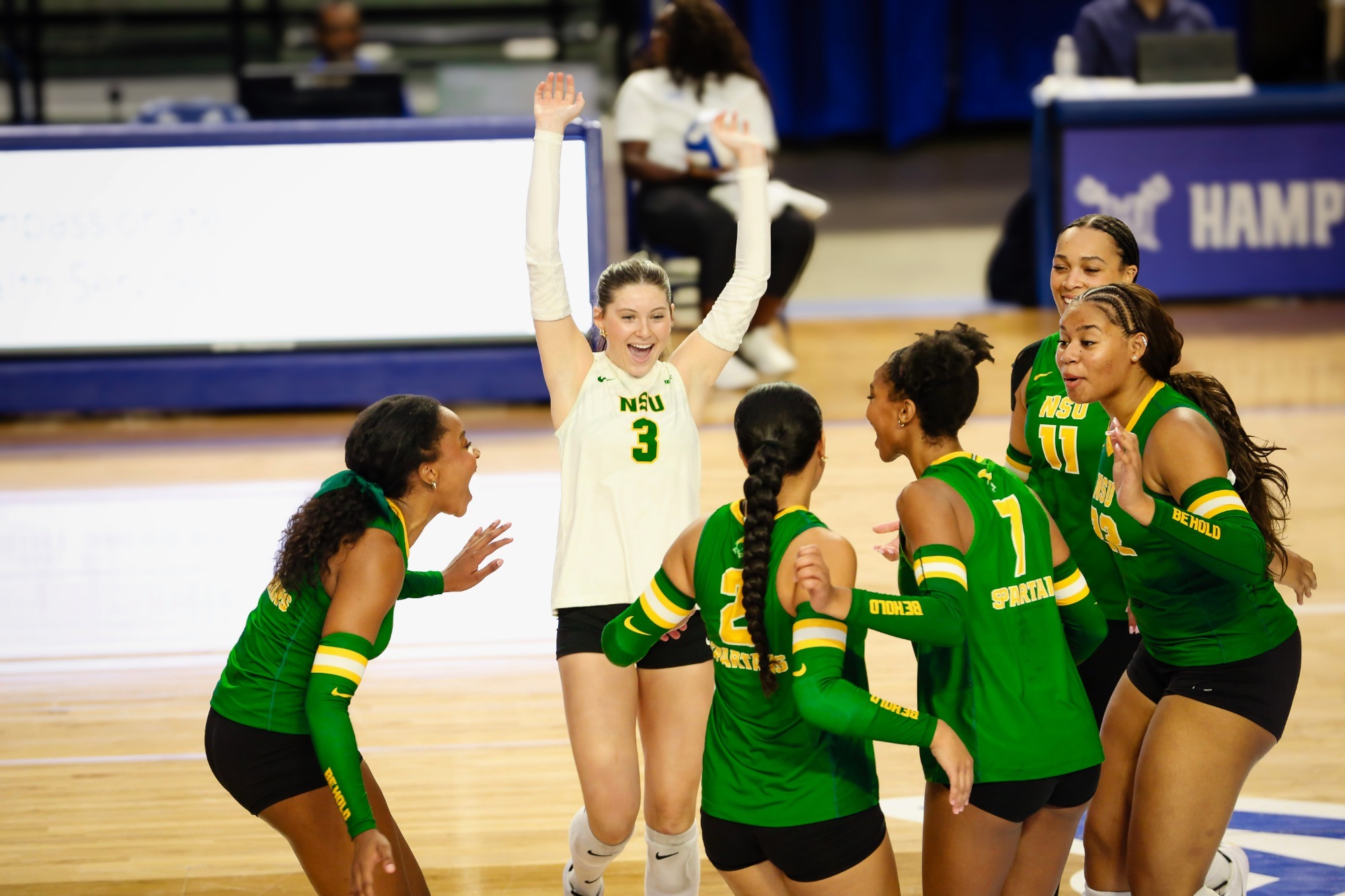 Hampton team celebration