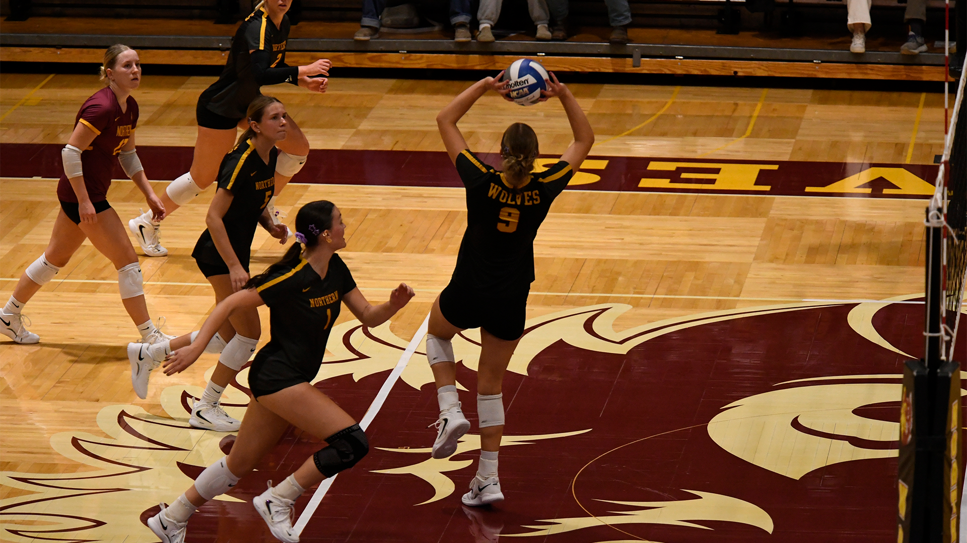 Ava Nilsson sets the ball up for a teammate attack