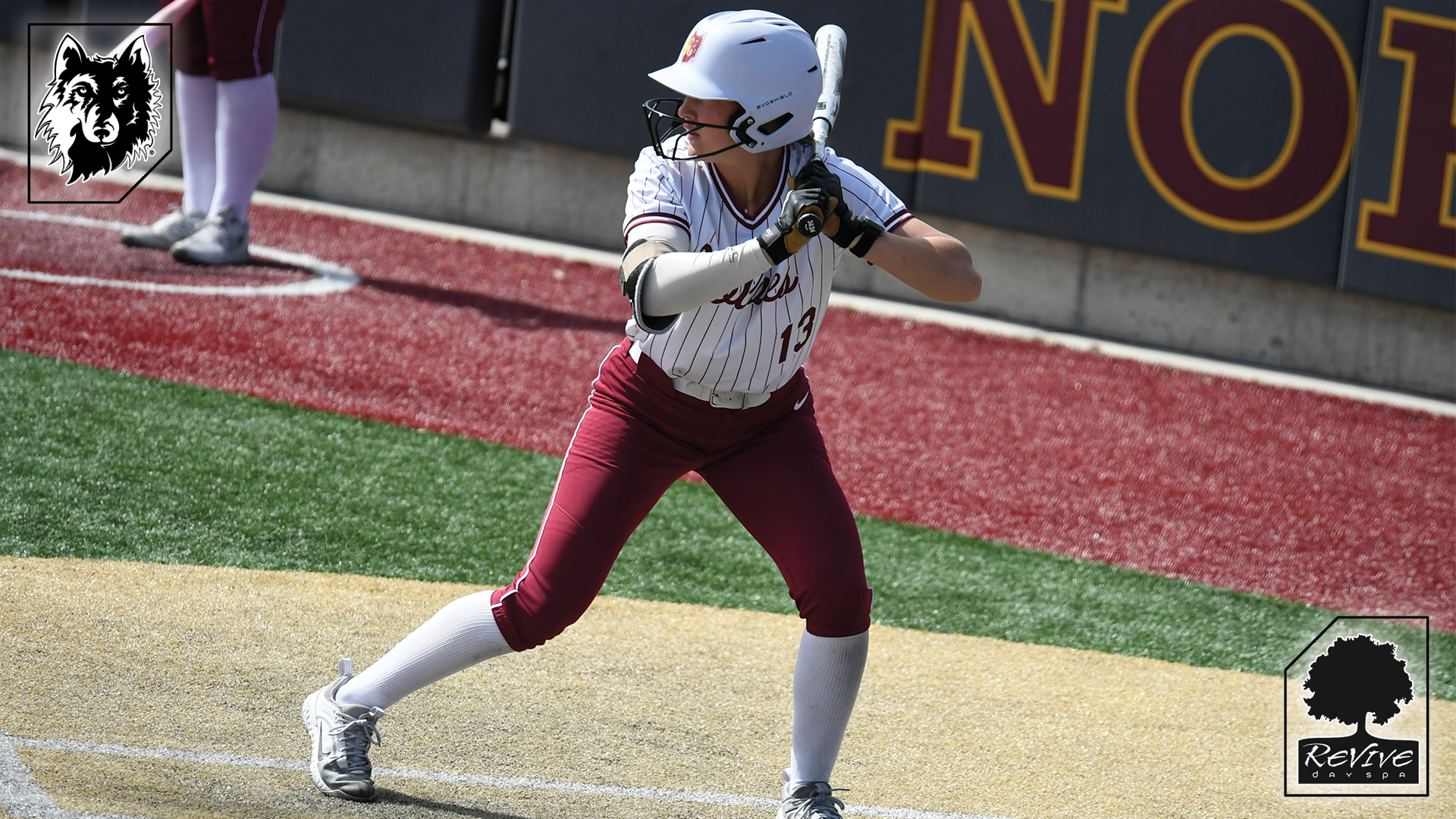 Aune Boben in an at bat against Conordia-St. Paul.