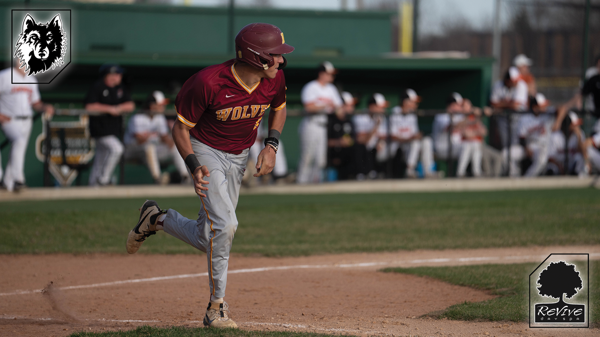 Dylan Soulek rounds the bases for Northern State Baseball
