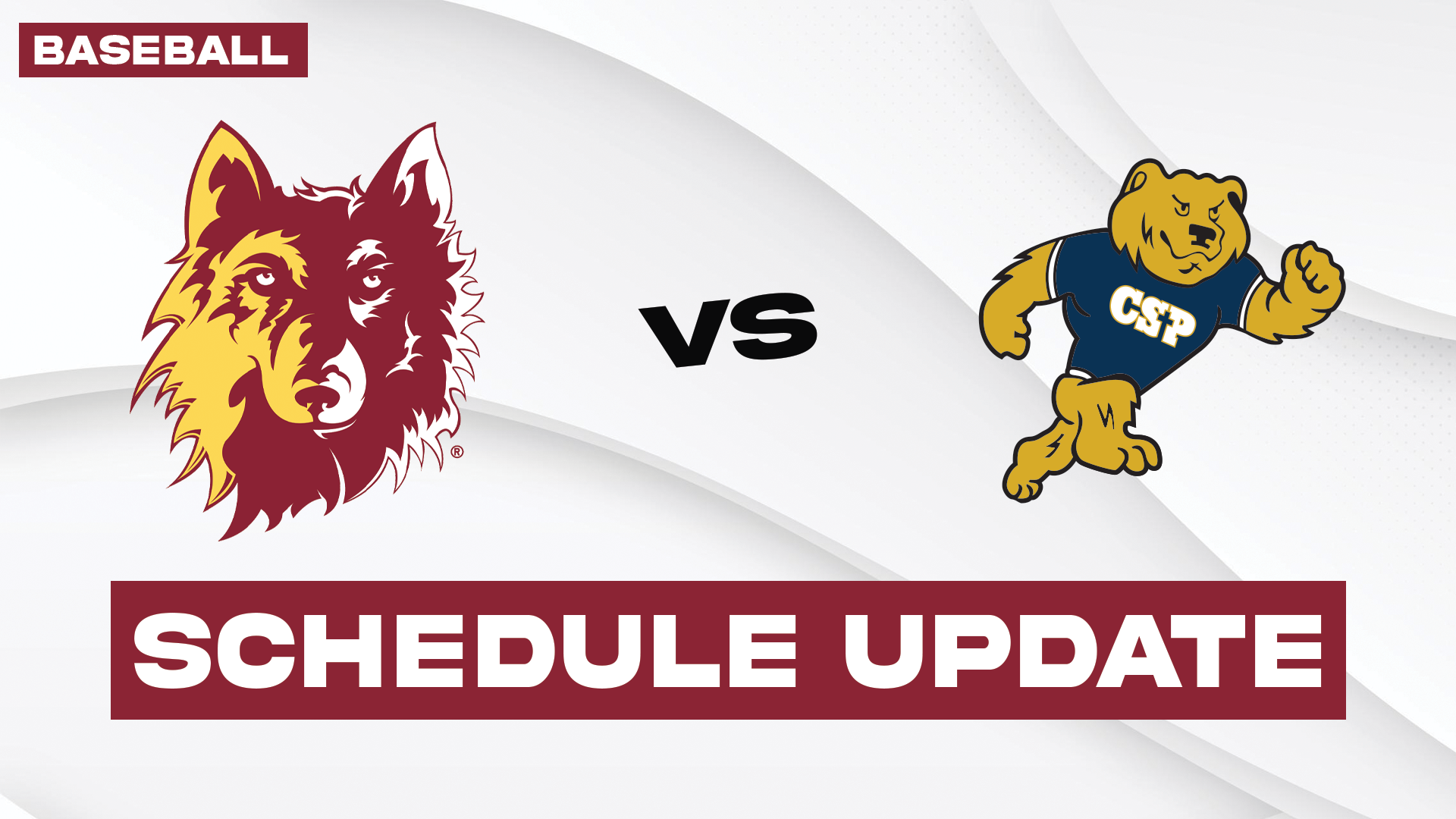 Schedule Update for Northern State, Concordia Baseball Series