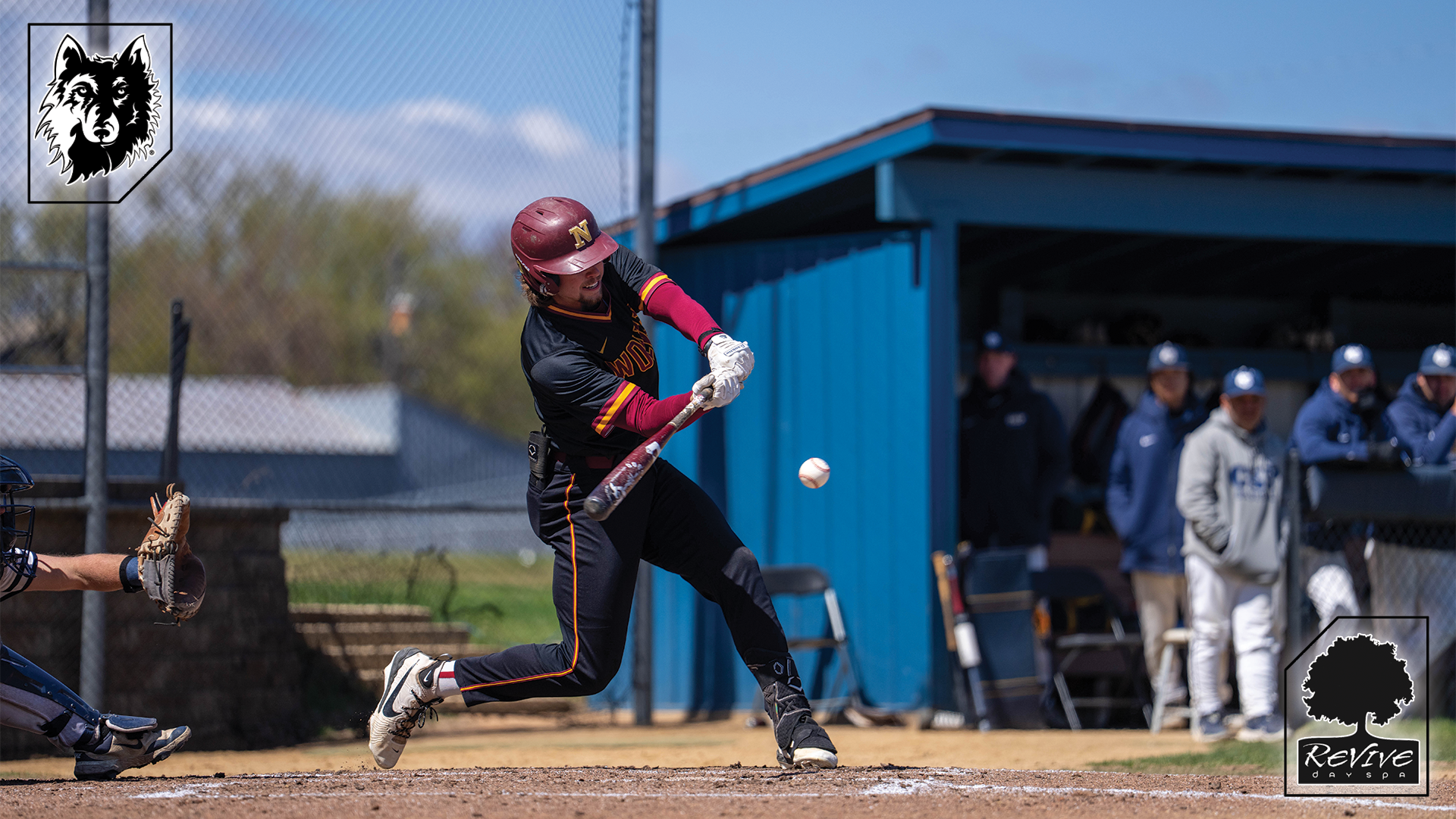 Kyle Konechne at bat for Northern State baseball against Concordia-St. Paul