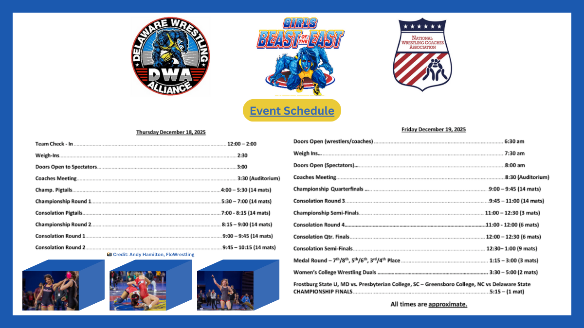 GIrls BOTE '25 Schedule