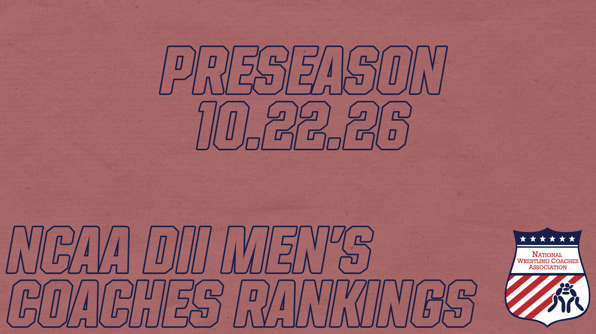 D2 Men's Rankings Pre 1022