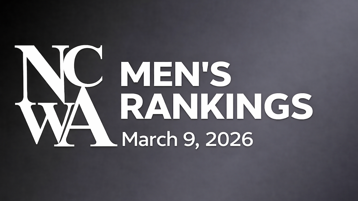 NCWA MWR RANKINGS 3/9