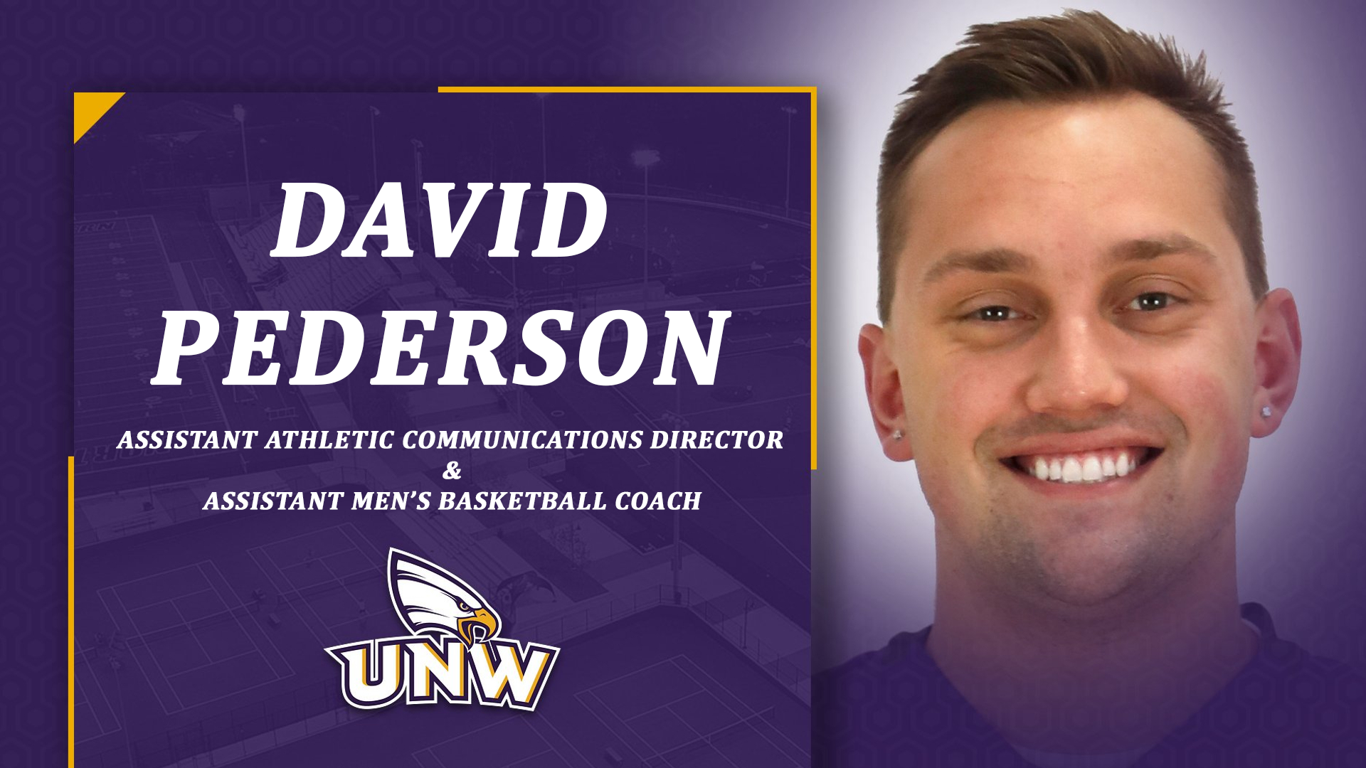 David Pederson Hired as Assistant Athletic Communications Director