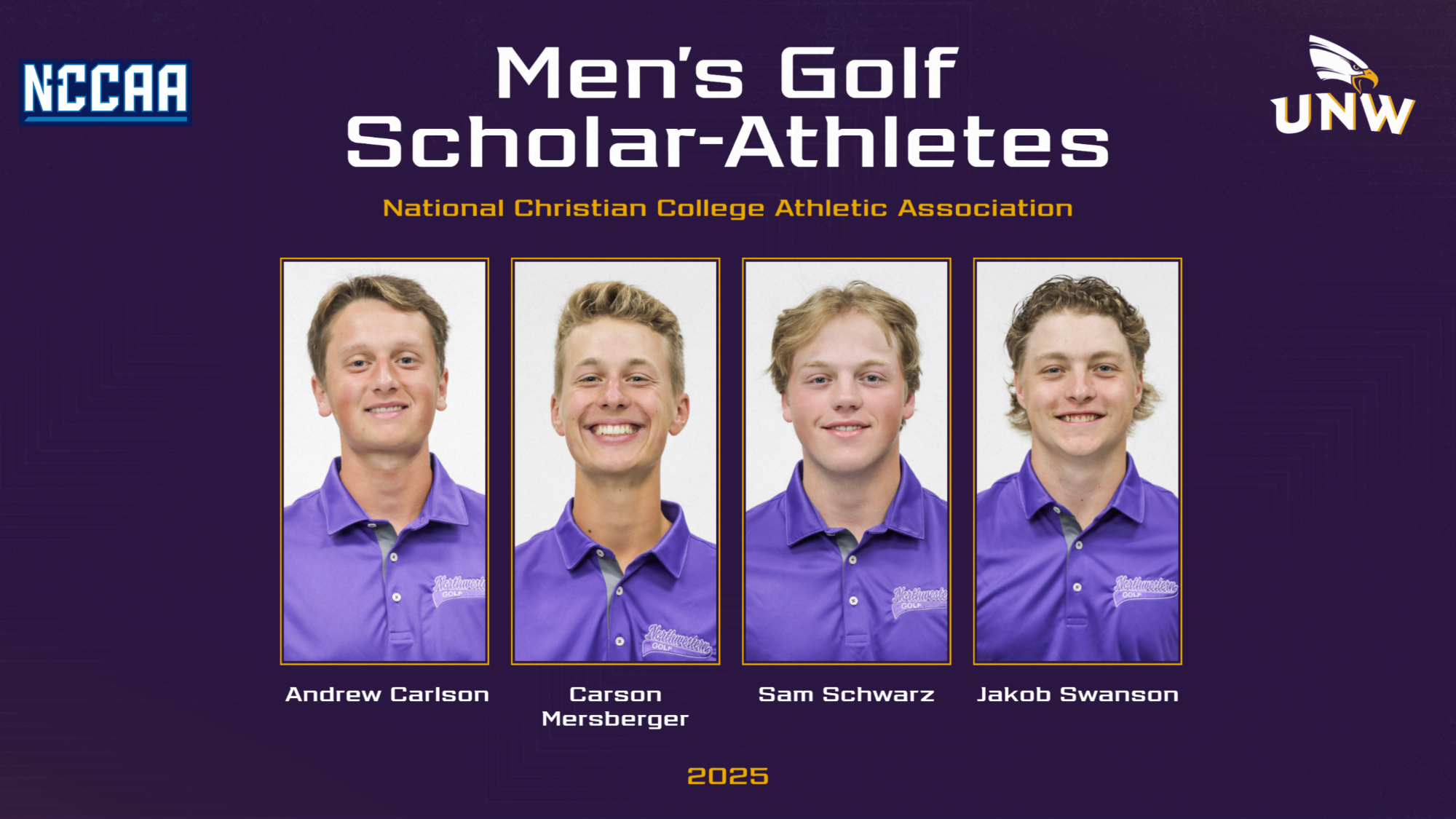 2025 NCCAA MG Scholar-Athletes