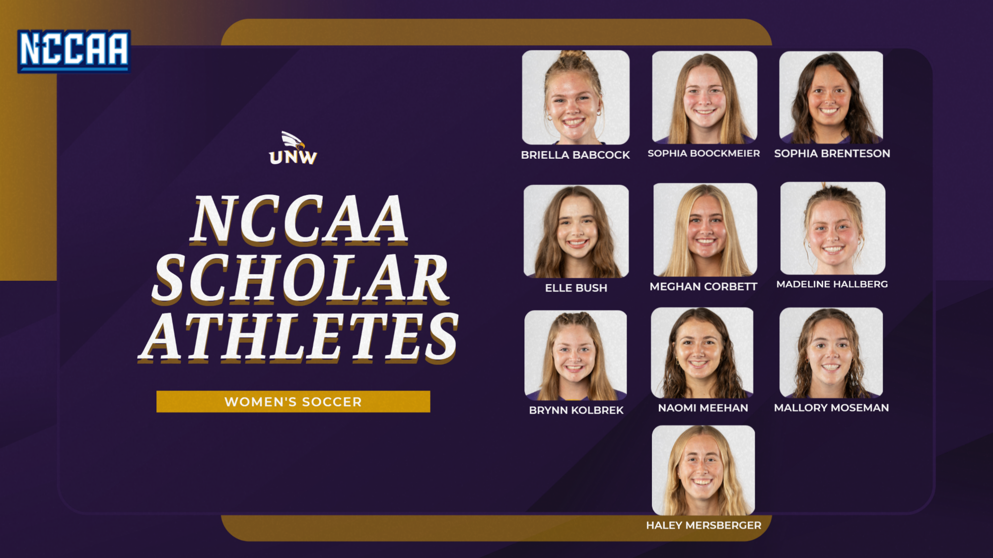 NCCAA Scholar Athletes