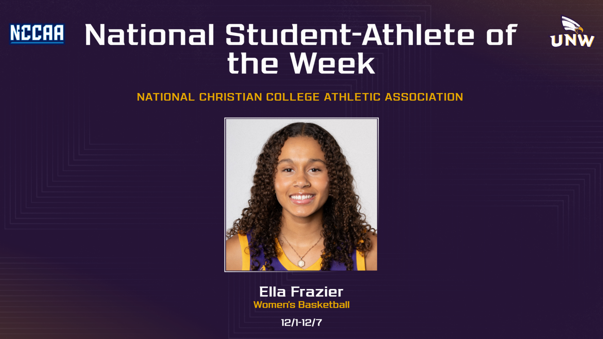 Frazier NCCAA POTW