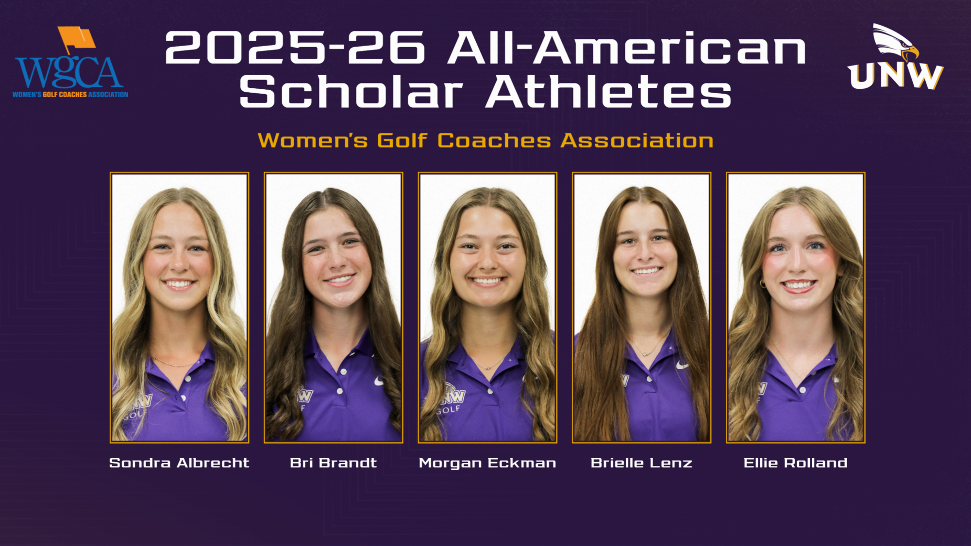 2026 WGCA Scholar Athletes