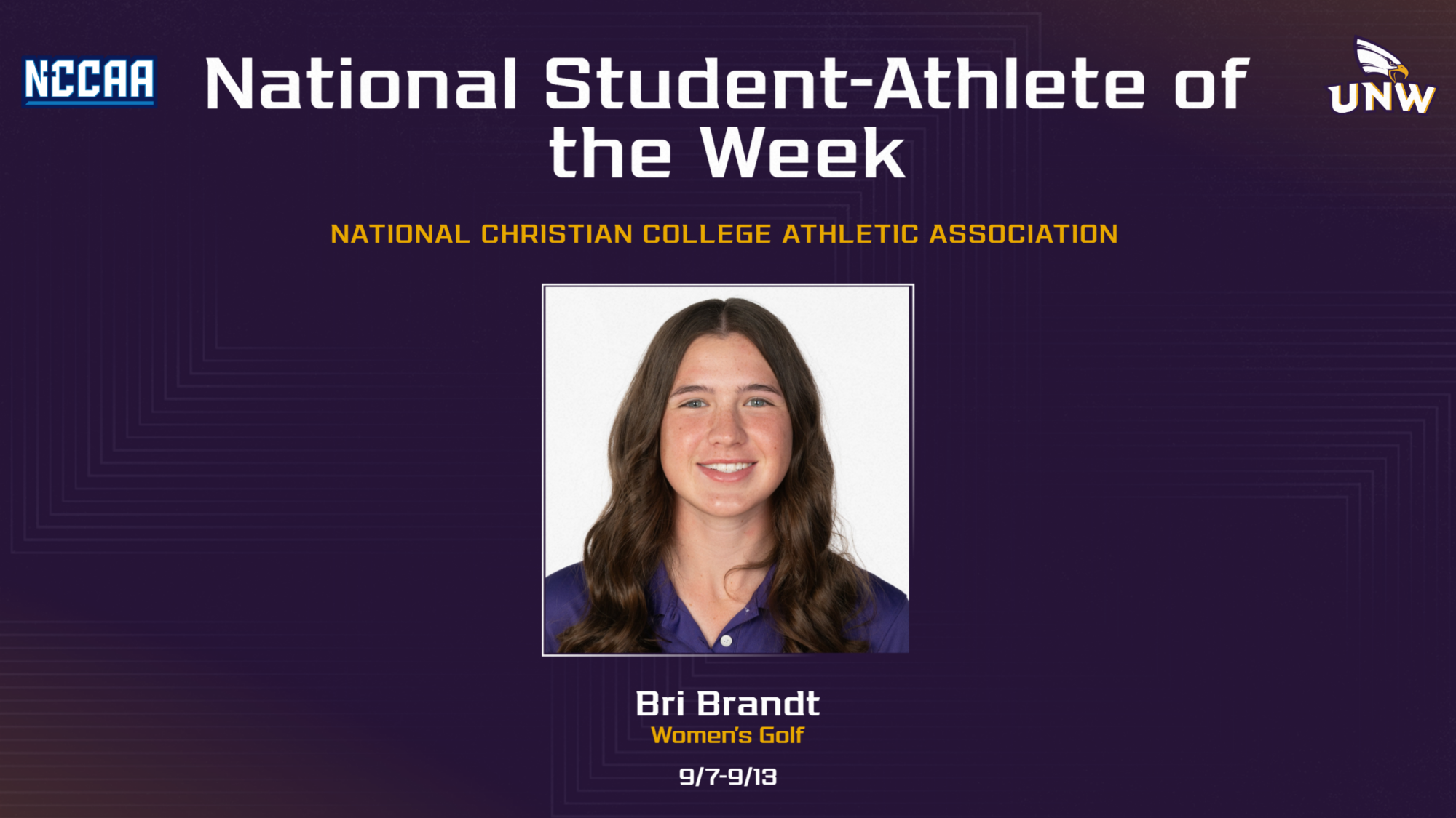 Brandt NCCAA POTW