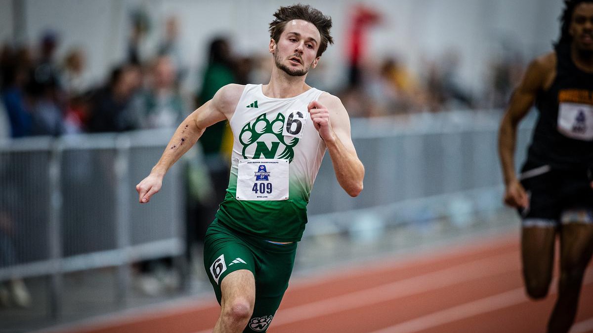 Northwest host the MIAA Indoor Track and Field meet to end finish of the season in Hughes Field house. March 1, 2025.  (Maria Nino-Elliott | Northwest Missouri State University)