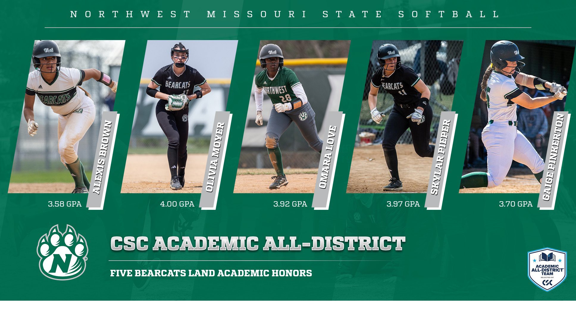 CSC Academic All-District - Softball (2025)