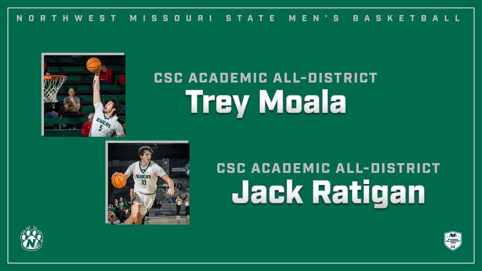 CSC Academic All-District - MBB (2025-26)